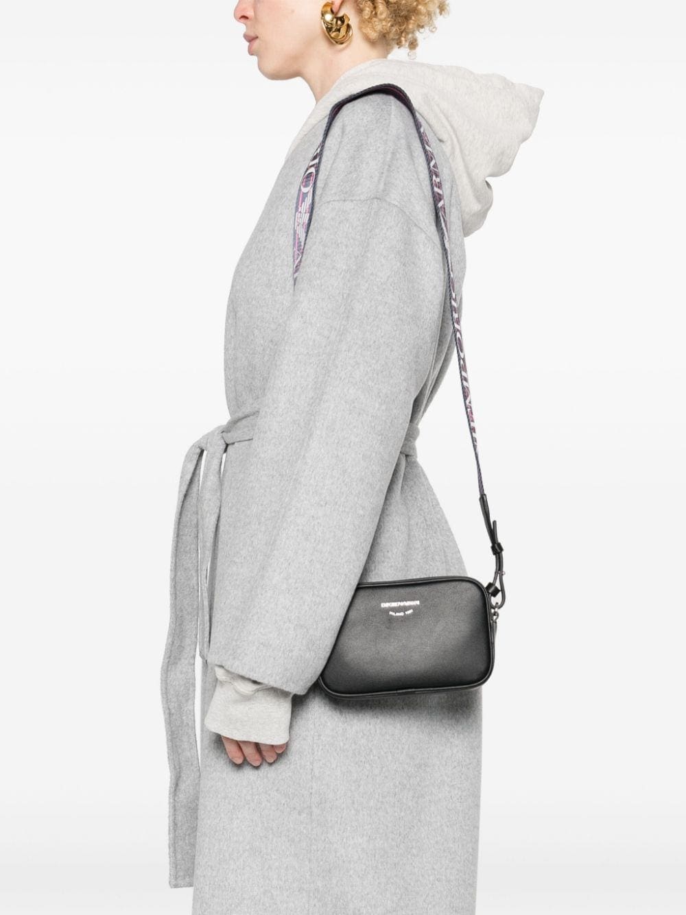 Emporio Armani logo-debossed crossbody bag - Image 2