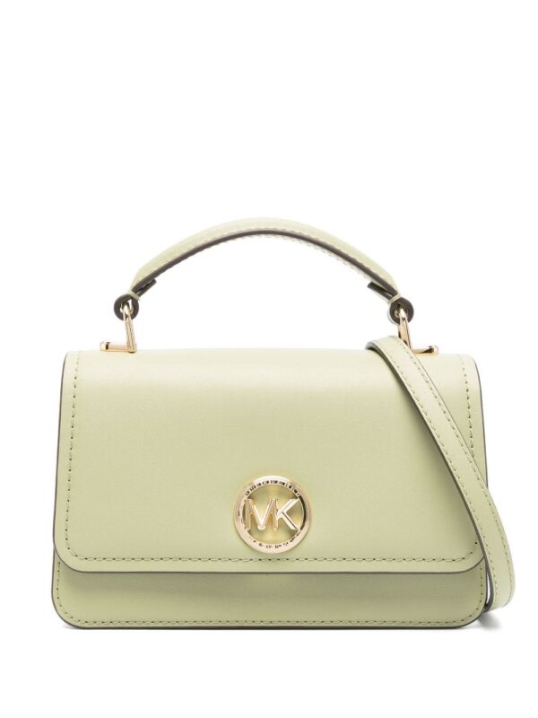Michael Kors logo-plaque leather mini bag