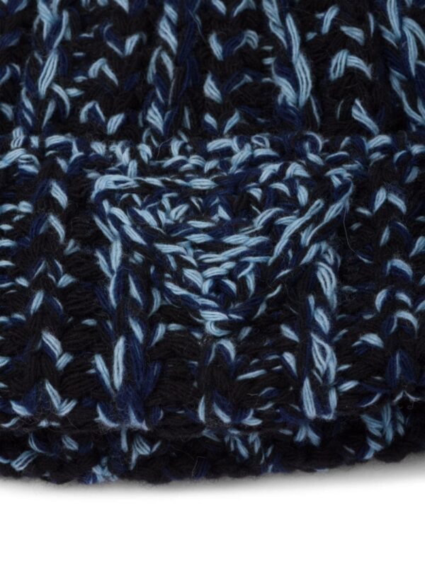 Prada logo-triangle ribbed-knit beanie - Image 2
