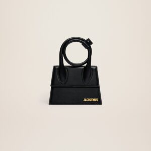 Jacquemus Le Chiquito Noeud  Coiled leather handbag.