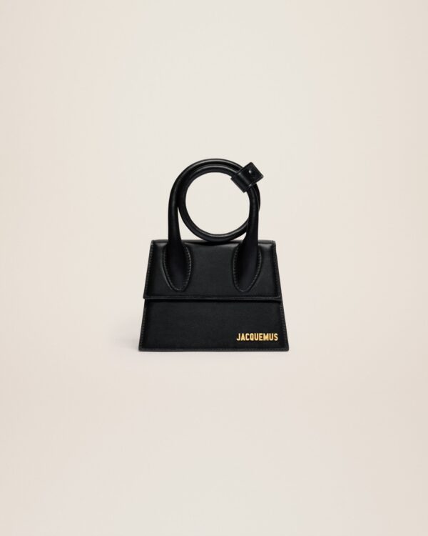 Jacquemus Le Chiquito Noeud  Coiled leather handbag.