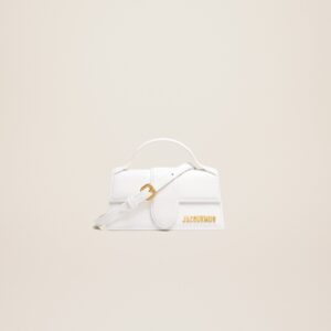 Jacquemus Le Bambino Small handbag with adjustable crossbody strap. bag