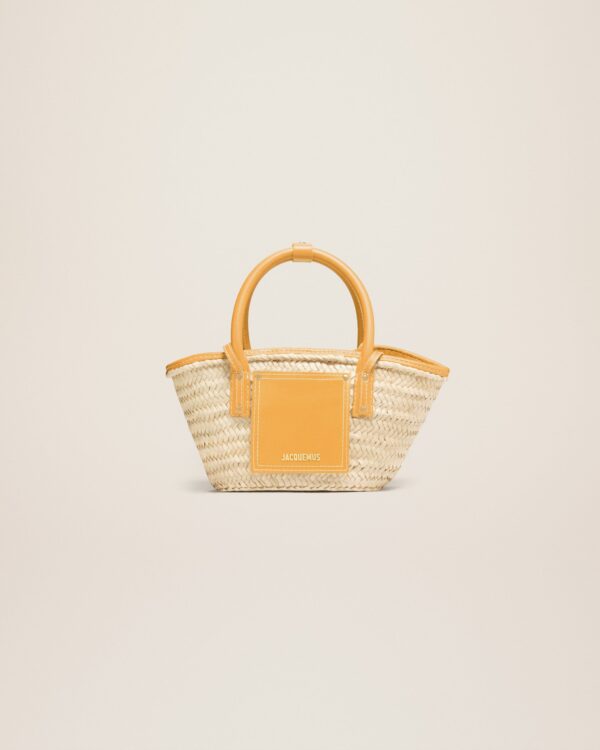 Jacquemus Le petit panier Soli  Raphia beach basket bag.