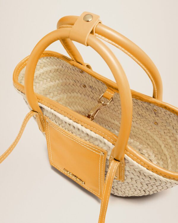 Jacquemus Le petit panier Soli  Raphia beach basket bag. - Image 6
