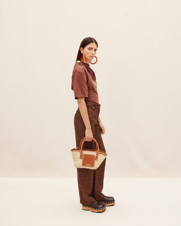 Jacquemus Le petit panier Soli  Raphia beach basket bag - Image 2