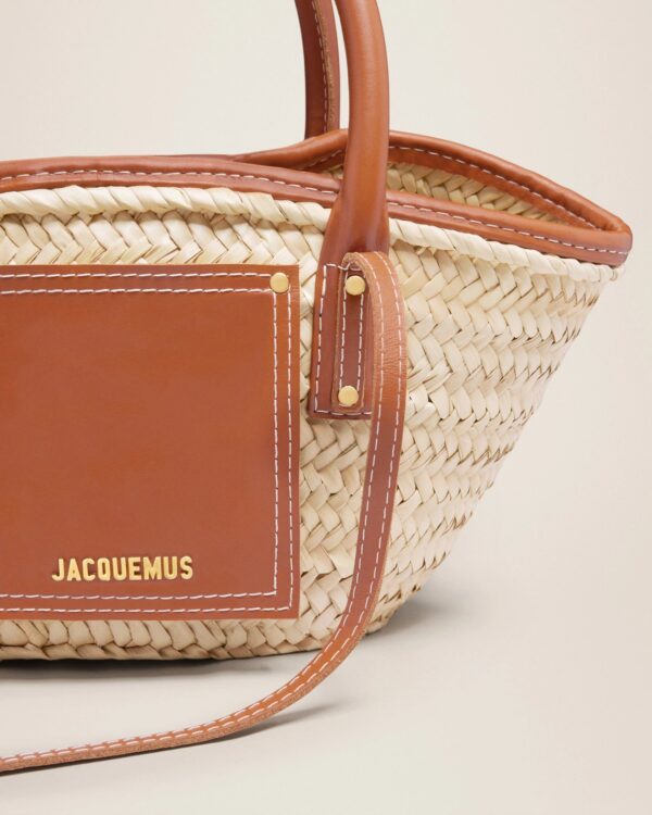 Jacquemus Le petit panier Soli  Raphia beach basket bag - Image 7