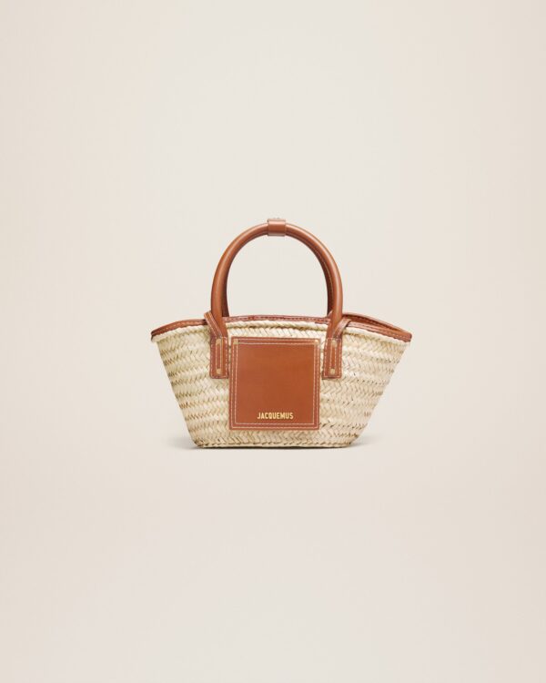 Jacquemus Le petit panier Soli  Raphia beach basket bag