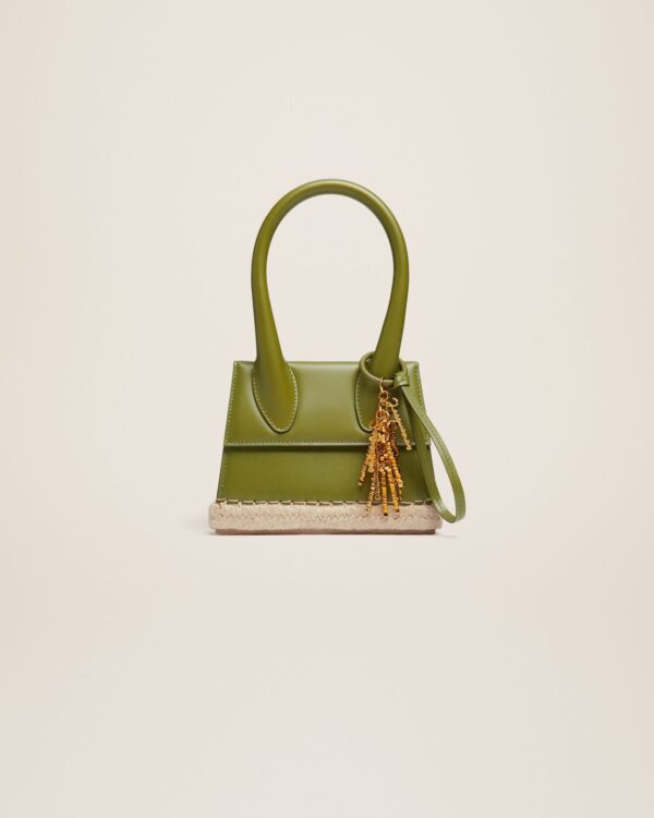 Jacquemus Le Chiquito moyen Cordao  Espadrille signature handbag.
