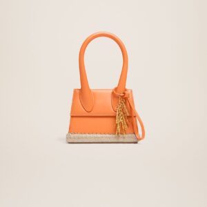 Jacquemus Le Chiquito moyen Cordao  Espadrille signature handbag.