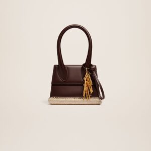 Jacquemus Le Chiquito moyen Cordao  Espadrille signature handbag.
