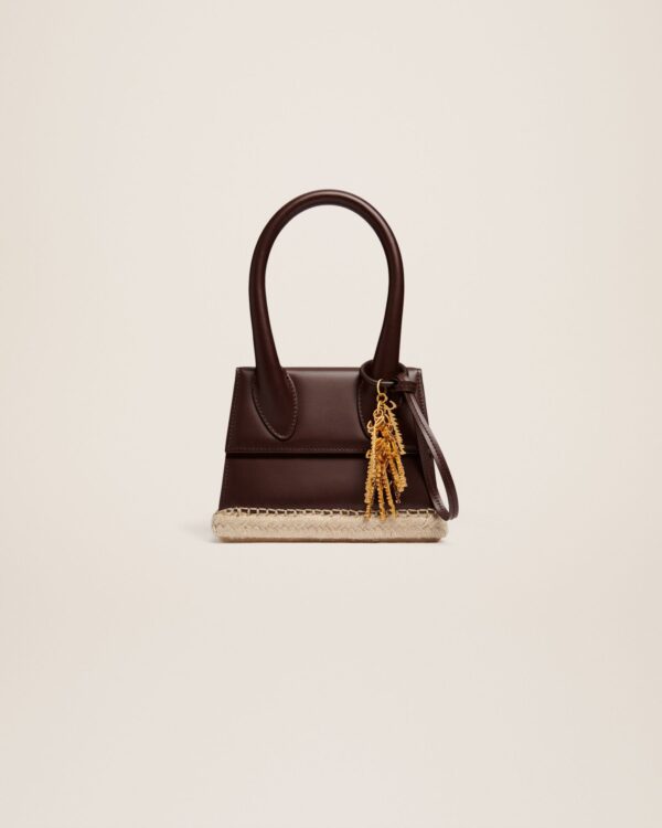 Jacquemus Le Chiquito moyen Cordao  Espadrille signature handbag.