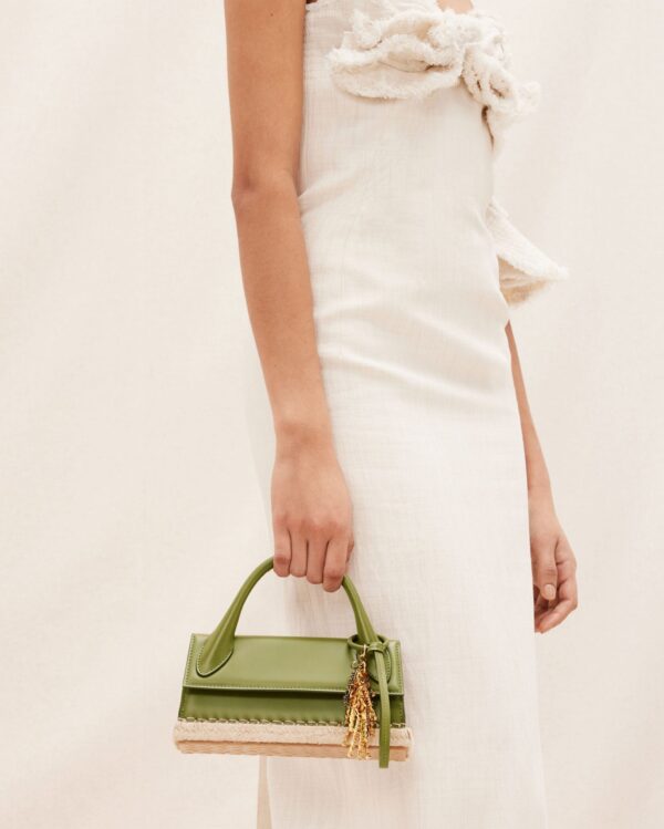 Jacquemus Le Chiquito long Cordao  Espadrille signature handbag. - Image 2