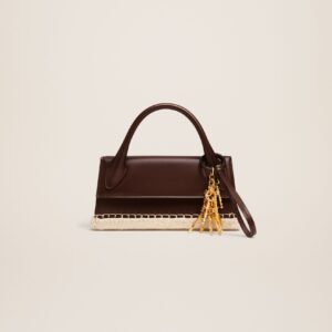 Jacquemus Le Chiquito long Cordao  Espadrille signature handbag.