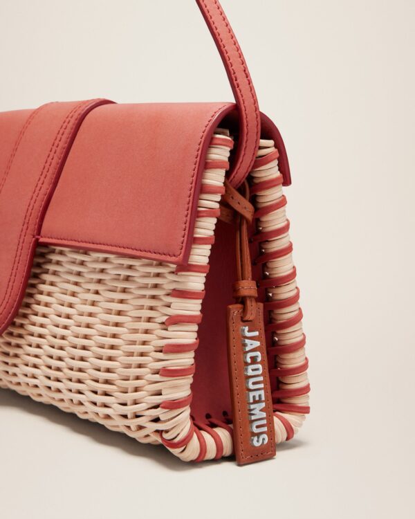 Jacquemus Le Bambino long Osier  Wicker flap bag - Image 5
