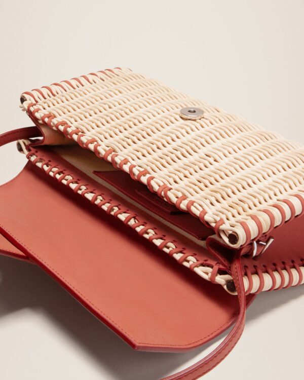 Jacquemus Le Bambino long Osier  Wicker flap bag - Image 6