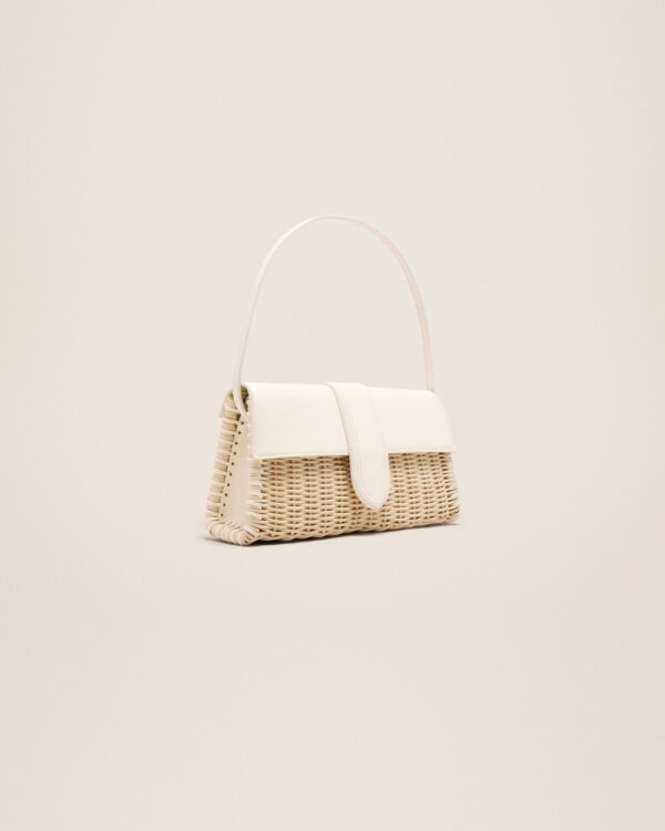 Jacquemus Le Bambino long Osier  Wicker flap bag - Image 3