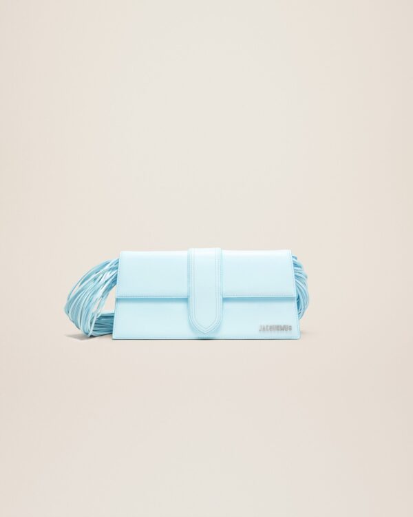 Jacquemus Le Bambino long Ficiu  Strand strap flap bag