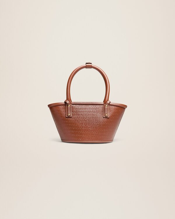 Jacquemus Le petit panier Soli cuir  Mini leather beach basket bag. - Image 4