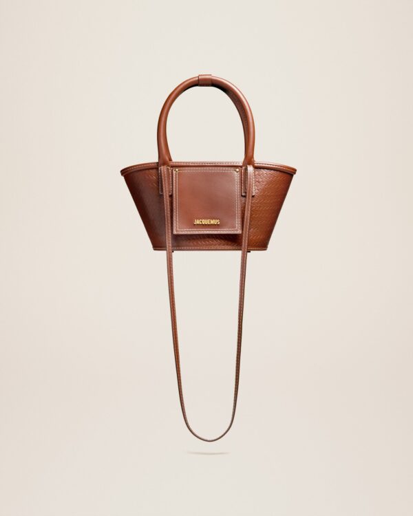 Jacquemus Le petit panier Soli cuir  Mini leather beach basket bag. - Image 5