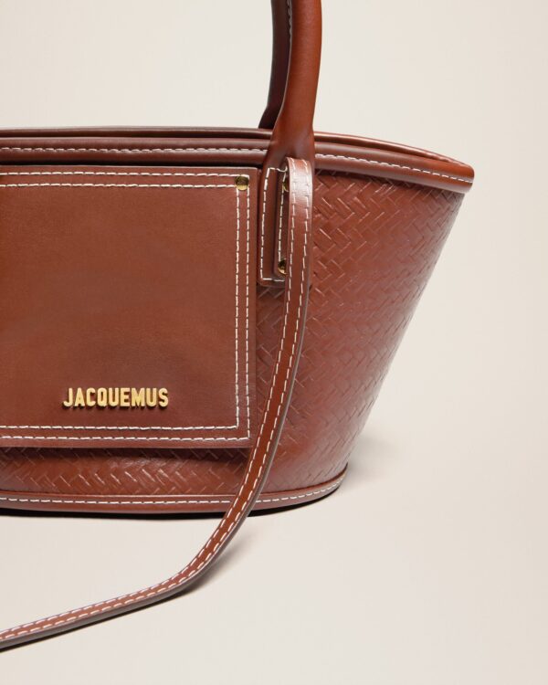 Jacquemus Le petit panier Soli cuir  Mini leather beach basket bag. - Image 7