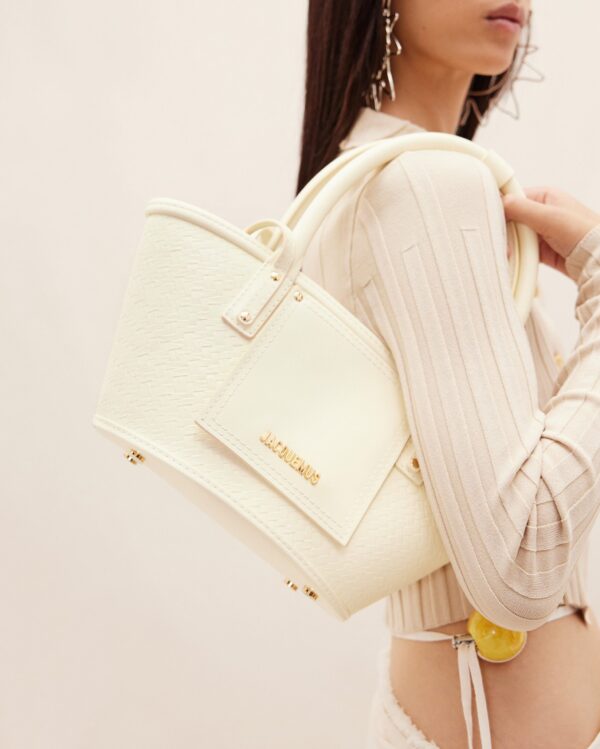 Jacquemus Le petit panier Soli cuir  Mini leather beach basket bag - Image 2