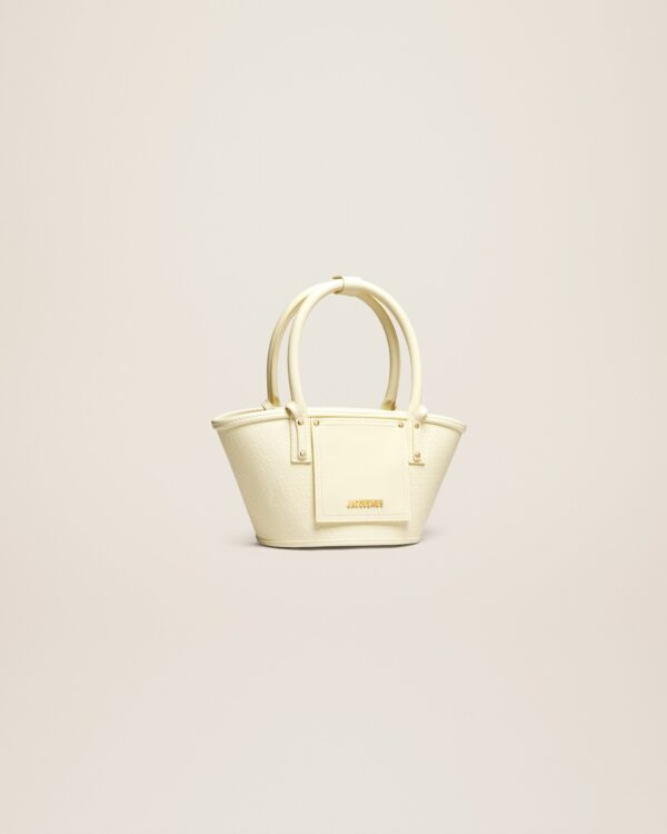 Jacquemus Le petit panier Soli cuir  Mini leather beach basket bag - Image 3