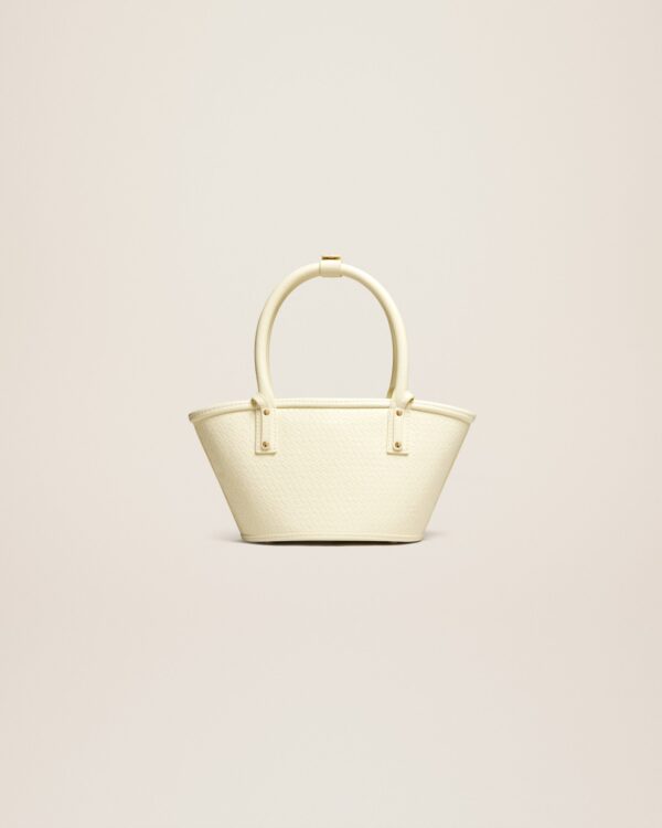 Jacquemus Le petit panier Soli cuir  Mini leather beach basket bag - Image 4