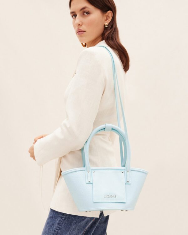 Jacquemus Le petit panier Soli cuir  Mini leather beach basket bag. - Image 2