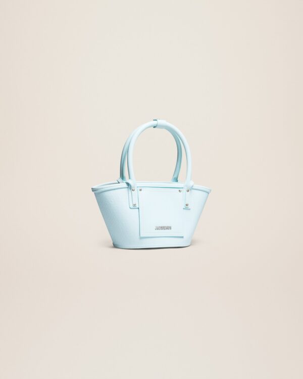 Jacquemus Le petit panier Soli cuir  Mini leather beach basket bag. - Image 3