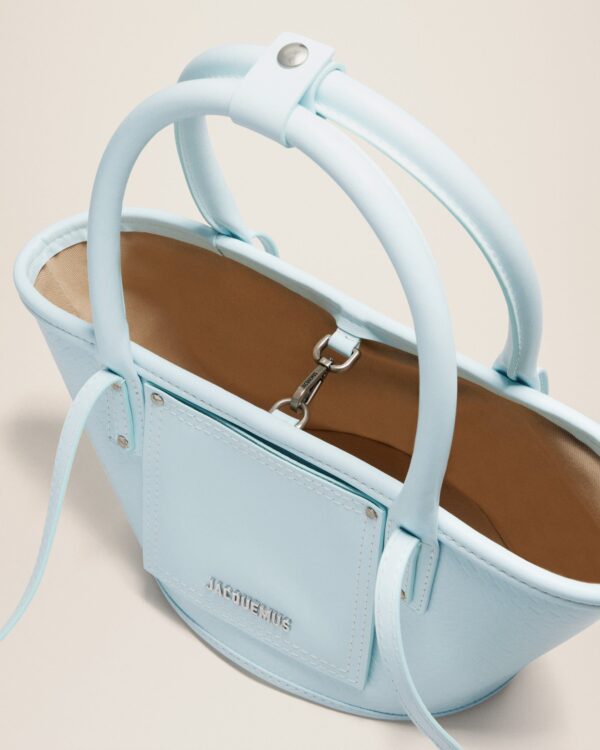 Jacquemus Le petit panier Soli cuir  Mini leather beach basket bag. - Image 6