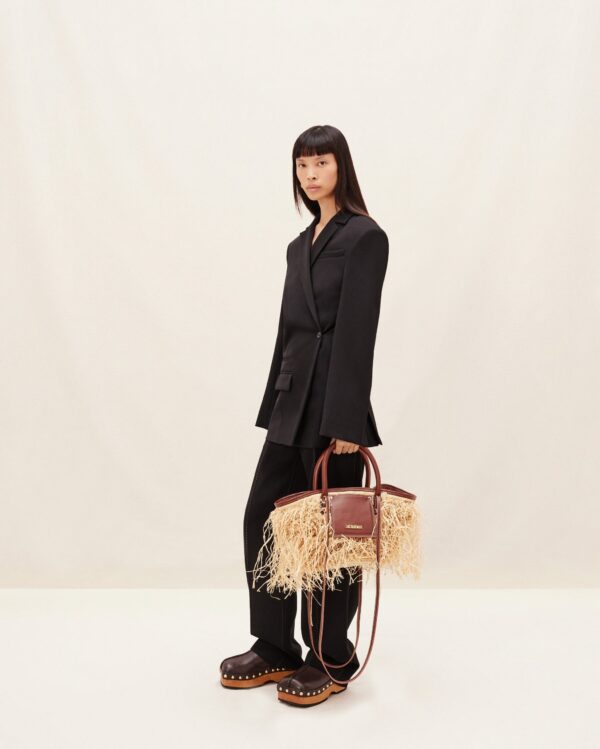 Jacquemus Le panier Soli Raphia  Raphia beach basket bag. - Image 2