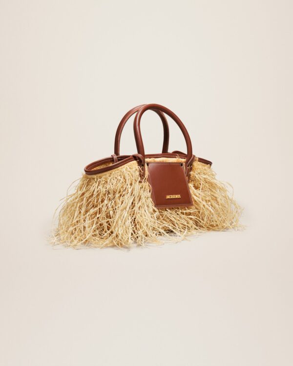 Jacquemus Le panier Soli Raphia  Raphia beach basket bag. - Image 3
