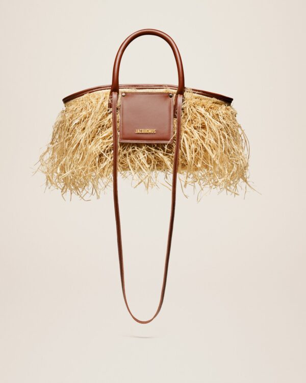 Jacquemus Le panier Soli Raphia  Raphia beach basket bag. - Image 5
