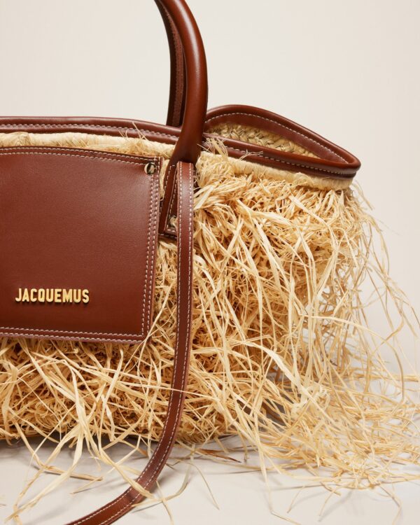Jacquemus Le panier Soli Raphia  Raphia beach basket bag. - Image 7