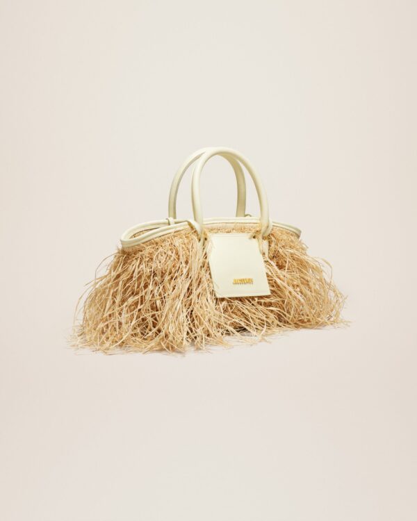 Jacquemus Le panier Soli Raphia  Raphia beach basket bag. - Image 3