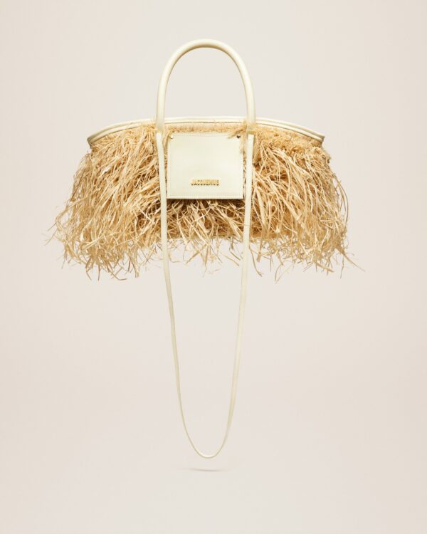 Jacquemus Le panier Soli Raphia  Raphia beach basket bag. - Image 5