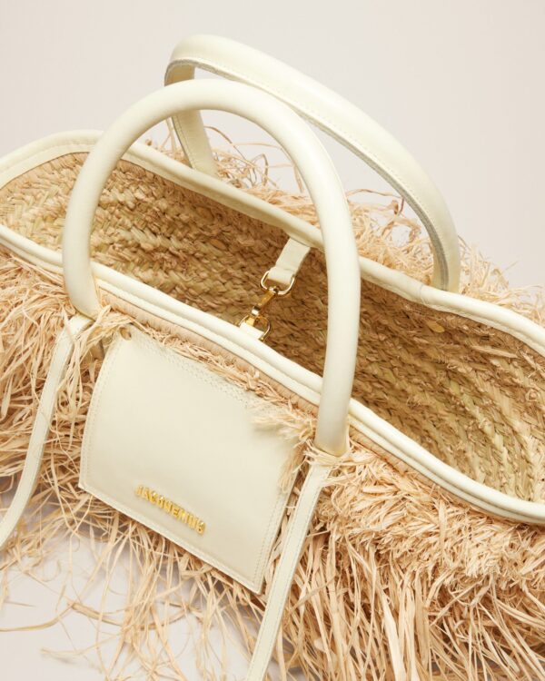 Jacquemus Le panier Soli Raphia  Raphia beach basket bag. - Image 7