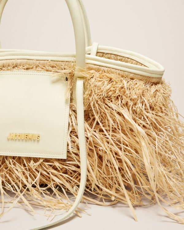 Jacquemus Le panier Soli Raphia  Raphia beach basket bag. - Image 6