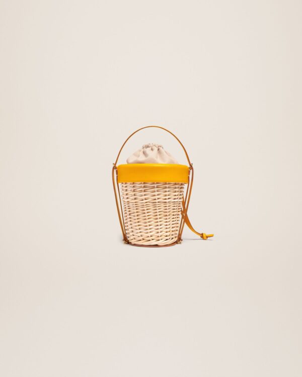 Jacquemus Le panier Seau  Wicker bucket basket. - Image 4