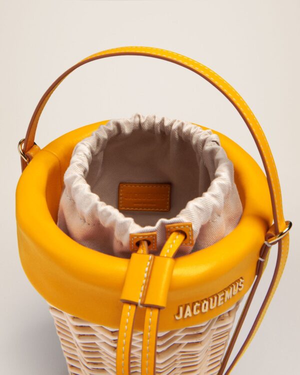 Jacquemus Le panier Seau  Wicker bucket basket. - Image 6