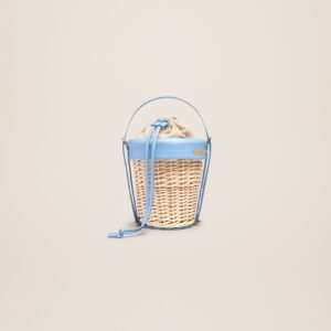 Jacquemus Le panier Seau Wicker bucket basket.