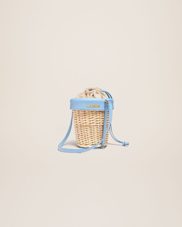 Jacquemus Le panier Seau  Wicker bucket basket. - Image 3