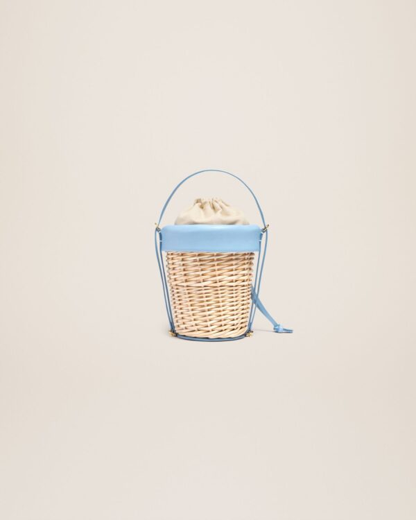 Jacquemus Le panier Seau  Wicker bucket basket. - Image 4