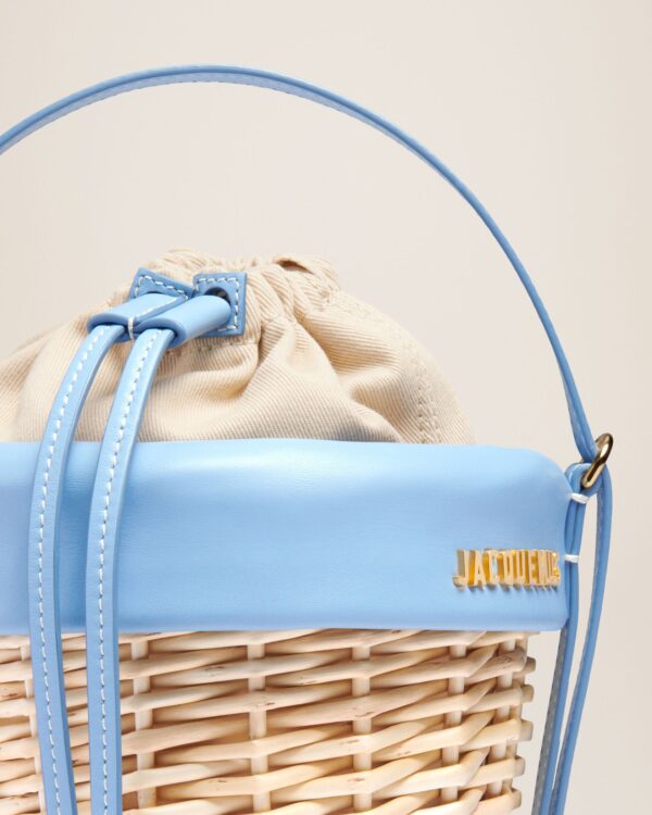 Jacquemus Le panier Seau  Wicker bucket basket. - Image 5
