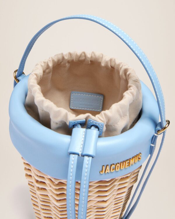 Jacquemus Le panier Seau  Wicker bucket basket. - Image 6
