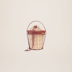 Jacquemus Le panier Seau Wicker bucket basket.