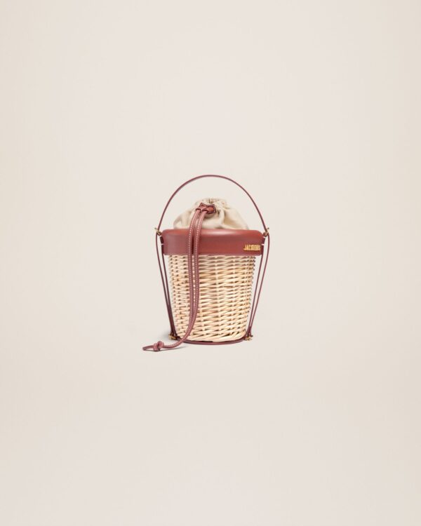 Jacquemus Le panier Seau  Wicker bucket basket.