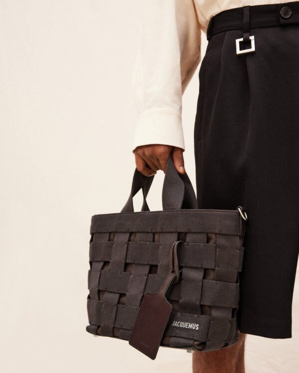 Jacquemus Le cabas Gros Grain  Grosgrain tote bag. - Image 3
