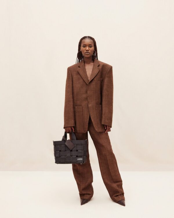 Jacquemus Le cabas Gros Grain  Grosgrain tote bag. - Image 2