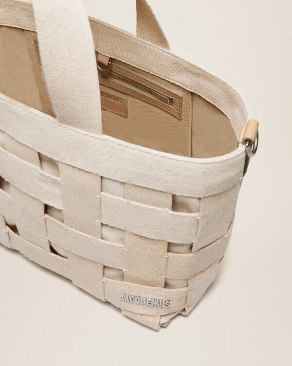 Jacquemus Le cabas Gros Grain  Grosgrain tote bag. - Image 7